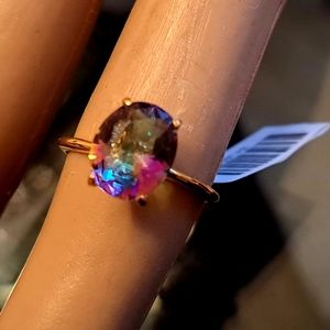 Beautiful Mystic Topaz 10k ring